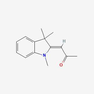 (1Z)-1-(1,3,3-trimethyl-1,3-dihydro-2H-indol-2-ylidene)propan-2-one