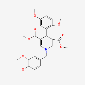 Dimethyl 1-(3,4-dimethoxybenzyl)-4-(2,5-dimethoxyphenyl)-1,4-dihydropyridine-3,5-dicarboxylate