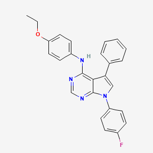 (4-Ethoxyphenyl)[7-(4-fluorophenyl)-5-phenylpyrrolo[3,2-e]pyrimidin-4-yl]amine