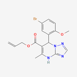 Prop-2-en-1-yl 7-(5-bromo-2-methoxyphenyl)-5-methyl-4,7-dihydro[1,2,4]triazolo[1,5-a]pyrimidine-6-carboxylate