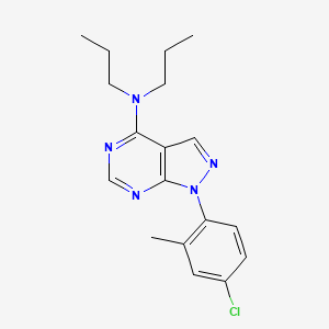 1-(4-chloro-2-methylphenyl)-N,N-dipropyl-1H-pyrazolo[3,4-d]pyrimidin-4-amine