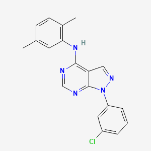 1-(3-chlorophenyl)-N-(2,5-dimethylphenyl)-1H-pyrazolo[3,4-d]pyrimidin-4-amine