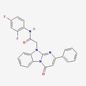 N-(2,4-difluorophenyl)-2-(4-oxo-2-phenylpyrimido[1,2-a]benzimidazol-10(4H)-yl)acetamide