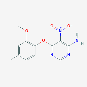 6-(2-Methoxy-4-methylphenoxy)-5-nitropyrimidin-4-amine