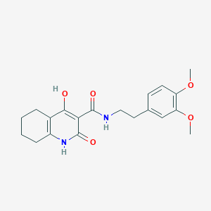 4-Hydroxy-2-oxo-1,2,5,6,7,8-hexahydro-quinoline-3-carboxylic acid [2-(3,4-dimethoxy-phenyl)-ethyl]-amide