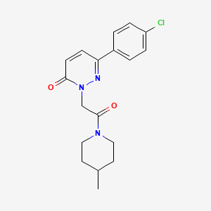 6-(4-chlorophenyl)-2-(2-(4-methylpiperidin-1-yl)-2-oxoethyl)pyridazin-3(2H)-one