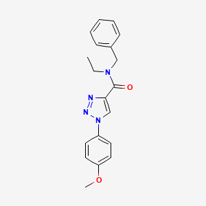 molecular formula C19H20N4O2 B11204941 N-benzyl-N-ethyl-1-(4-methoxyphenyl)-1H-1,2,3-triazole-4-carboxamide 