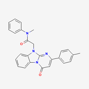 N-methyl-2-[2-(4-methylphenyl)-4-oxopyrimido[1,2-a]benzimidazol-10(4H)-yl]-N-phenylacetamide