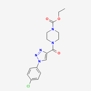 ethyl 4-{[1-(4-chlorophenyl)-1H-1,2,3-triazol-4-yl]carbonyl}piperazine-1-carboxylate