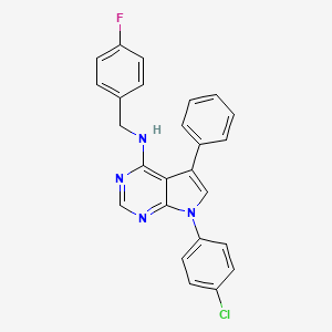 7-(4-chlorophenyl)-N-(4-fluorobenzyl)-5-phenyl-7H-pyrrolo[2,3-d]pyrimidin-4-amine