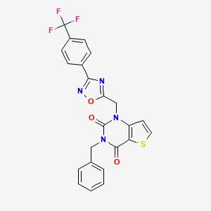 2-[(7,8-dimethoxy-5H-pyrimido[5,4-b]indol-4-yl)thio]-N-(2-ethoxyphenyl)acetamide