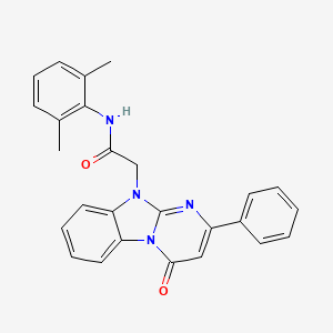 N-(2,6-dimethylphenyl)-2-(4-oxo-2-phenylpyrimido[1,2-a]benzimidazol-10(4H)-yl)acetamide