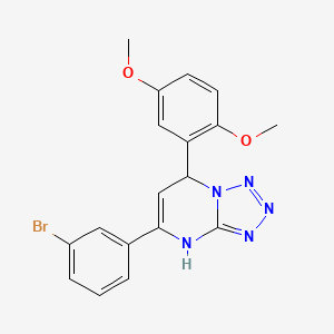 5-(3-Bromophenyl)-7-(2,5-dimethoxyphenyl)-4,7-dihydrotetrazolo[1,5-a]pyrimidine