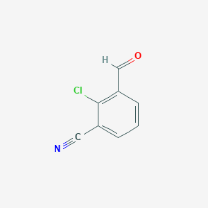 molecular formula C8H4ClNO B112051 2-氯-3-氰基苯甲醛 CAS No. 165187-24-6