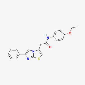 N-(4-ethoxyphenyl)-2-(6-phenylimidazo[2,1-b]thiazol-3-yl)acetamide