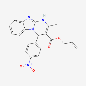 Allyl 2-methyl-4-(4-nitrophenyl)-1,4-dihydropyrimido[1,2-A][1,3]benzimidazole-3-carboxylate