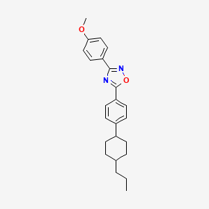 3-(4-Methoxyphenyl)-5-[4-(4-propylcyclohexyl)phenyl]-1,2,4-oxadiazole