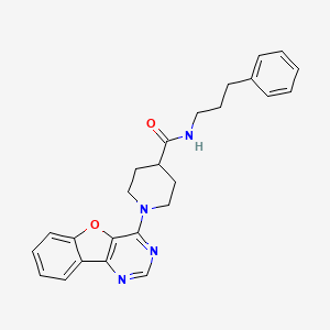 1-([1]benzofuro[3,2-d]pyrimidin-4-yl)-N-(3-phenylpropyl)piperidine-4-carboxamide