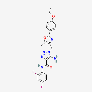 5-amino-N-(2,4-difluorophenyl)-1-{[2-(4-ethoxyphenyl)-5-methyl-1,3-oxazol-4-yl]methyl}-1H-1,2,3-triazole-4-carboxamide