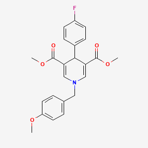 Dimethyl 4-(4-fluorophenyl)-1-(4-methoxybenzyl)-1,4-dihydropyridine-3,5-dicarboxylate