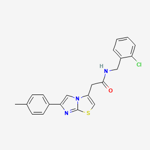 N-(2-chlorobenzyl)-2-(6-(p-tolyl)imidazo[2,1-b]thiazol-3-yl)acetamide