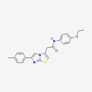 N-(4-ethoxyphenyl)-2-[6-(4-methylphenyl)imidazo[2,1-b][1,3]thiazol-3-yl]acetamide