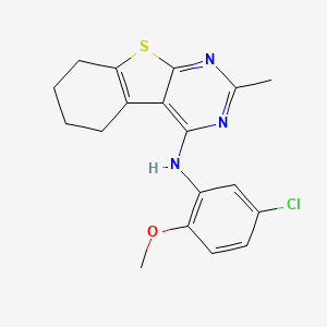 N-(5-chloro-2-methoxyphenyl)-2-methyl-5,6,7,8-tetrahydro[1]benzothieno[2,3-d]pyrimidin-4-amine