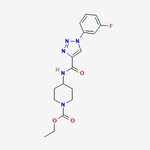 ethyl 4-({[1-(3-fluorophenyl)-1H-1,2,3-triazol-4-yl]carbonyl}amino)piperidine-1-carboxylate