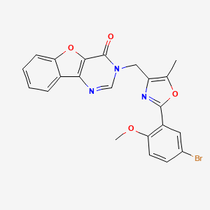 3-((2-(5-bromo-2-methoxyphenyl)-5-methyloxazol-4-yl)methyl)benzofuro[3,2-d]pyrimidin-4(3H)-one