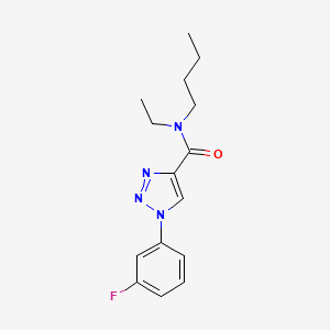 molecular formula C15H19FN4O B11205389 N-butyl-N-ethyl-1-(3-fluorophenyl)-1H-1,2,3-triazole-4-carboxamide 