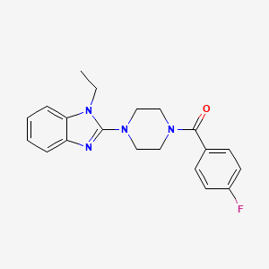 1-Ethyl-2-[4-(4-fluorobenzoyl)piperazin-1-YL]-1H-1,3-benzodiazole