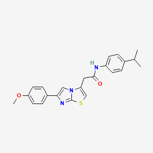 N-(4-isopropylphenyl)-2-(6-(4-methoxyphenyl)imidazo[2,1-b]thiazol-3-yl)acetamide