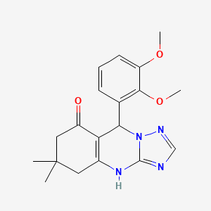 9-(2,3-dimethoxyphenyl)-6,6-dimethyl-5,6,7,9-tetrahydro[1,2,4]triazolo[5,1-b]quinazolin-8(4H)-one