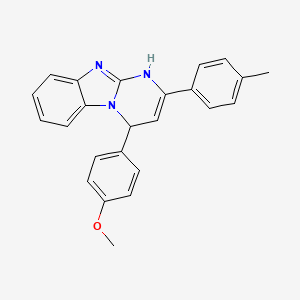 4-(4-Methoxyphenyl)-2-(4-methylphenyl)-1,4-dihydropyrimido[1,2-a]benzimidazole