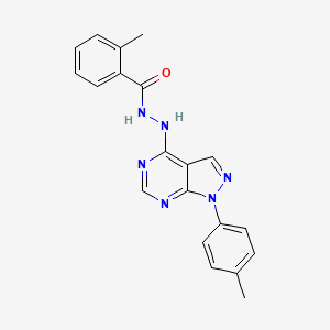 2-methyl-N'-[1-(4-methylphenyl)-1H-pyrazolo[3,4-d]pyrimidin-4-yl]benzohydrazide