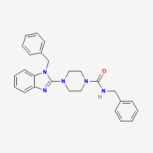 N-benzyl-4-(1-benzyl-1H-benzo[d]imidazol-2-yl)piperazine-1-carboxamide