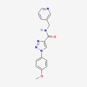 1-(4-methoxyphenyl)-N-(pyridin-3-ylmethyl)-1H-1,2,3-triazole-4-carboxamide