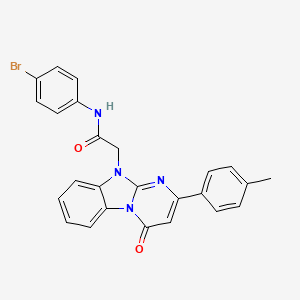 N-(4-bromophenyl)-2-[2-(4-methylphenyl)-4-oxopyrimido[1,2-a]benzimidazol-10(4H)-yl]acetamide