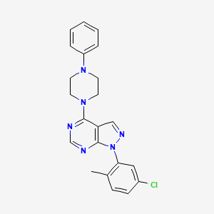 1-(5-chloro-2-methylphenyl)-4-(4-phenylpiperazin-1-yl)-1H-pyrazolo[3,4-d]pyrimidine