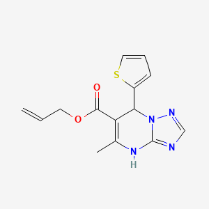 Prop-2-en-1-yl 5-methyl-7-(thiophen-2-yl)-4,7-dihydro[1,2,4]triazolo[1,5-a]pyrimidine-6-carboxylate