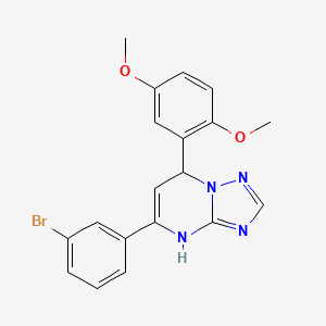 5-(3-Bromophenyl)-7-(2,5-dimethoxyphenyl)-4,7-dihydro[1,2,4]triazolo[1,5-a]pyrimidine