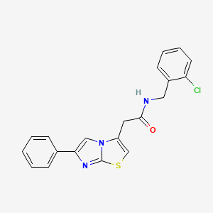 N-(2-chlorobenzyl)-2-(6-phenylimidazo[2,1-b]thiazol-3-yl)acetamide