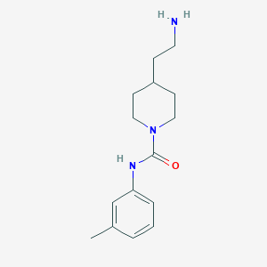 4-(2-aminoethyl)-N-(3-methylphenyl)piperidine-1-carboxamide