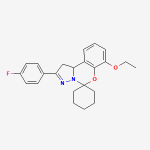 7'-Ethoxy-2'-(4-fluorophenyl)-1',10b'-dihydrospiro[cyclohexane-1,5'-pyrazolo[1,5-c][1,3]benzoxazine]