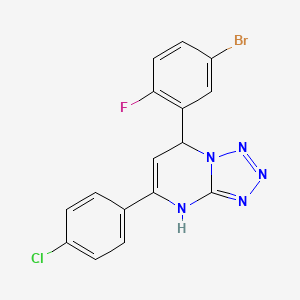 7-(5-Bromo-2-fluorophenyl)-5-(4-chlorophenyl)-4,7-dihydrotetrazolo[1,5-a]pyrimidine