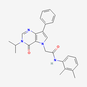 N-(2,3-dimethylphenyl)-2-[4-oxo-7-phenyl-3-(propan-2-yl)-3,4-dihydro-5H-pyrrolo[3,2-d]pyrimidin-5-yl]acetamide