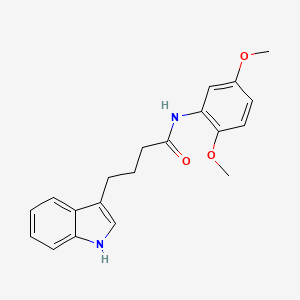 molecular formula C20H22N2O3 B11205986 N-(2,5-dimethoxyphenyl)-4-(1H-indol-3-yl)butanamide 