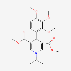 Dimethyl 1-(propan-2-yl)-4-(2,3,4-trimethoxyphenyl)-1,4-dihydropyridine-3,5-dicarboxylate