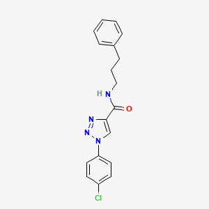 1-(4-chlorophenyl)-N-(3-phenylpropyl)-1H-1,2,3-triazole-4-carboxamide