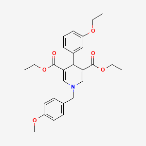 Diethyl 4-(3-ethoxyphenyl)-1-(4-methoxybenzyl)-1,4-dihydropyridine-3,5-dicarboxylate